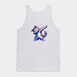 Cute Dabbing Cat Tank Top